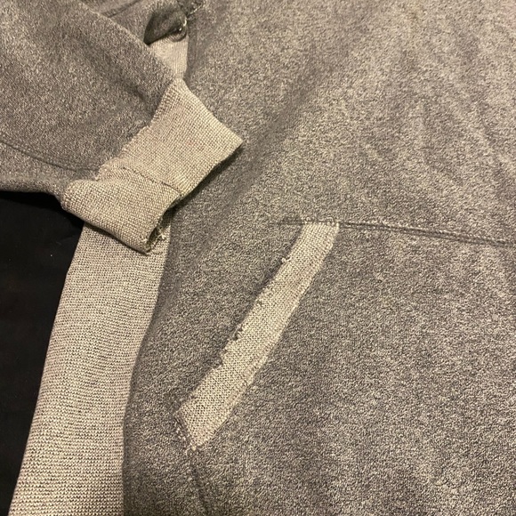 Abercrombie Grey Distressed Hoodie - Picture 2 of 6